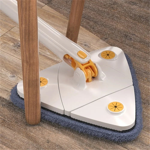 Automatic Squzze Spin Floor Mop Rotating Broom for Floors Corners, Heavy Dirt, Pets Hair Cleaning - White - 1