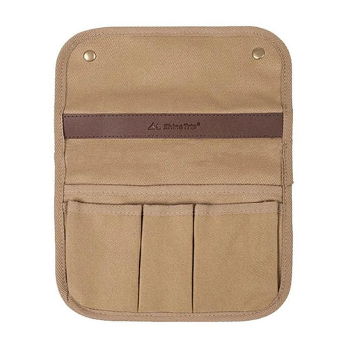 Outdoor Camping Chair Side Bag Pouch Chair Armrest Organizer Portable Storage Bag - Khaki - 1