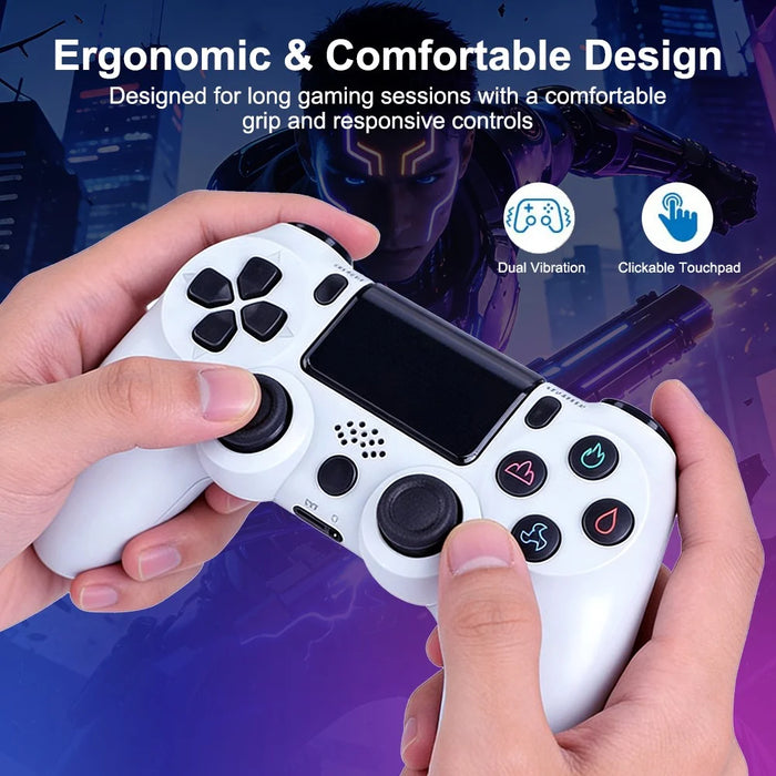 For Sony PlayStation 4 Wireless Game Controller with Touchpad Dual Vibration Bluetooth-compatible 4.0 Gamepad - Green - 2