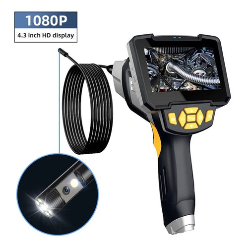 Industrial Endoscope 8mm Digital Pipe Inspection Camera 4.3'' HD LCD IP67 Waterproof Camera Handheld Endoscope - Dual Lens - 1