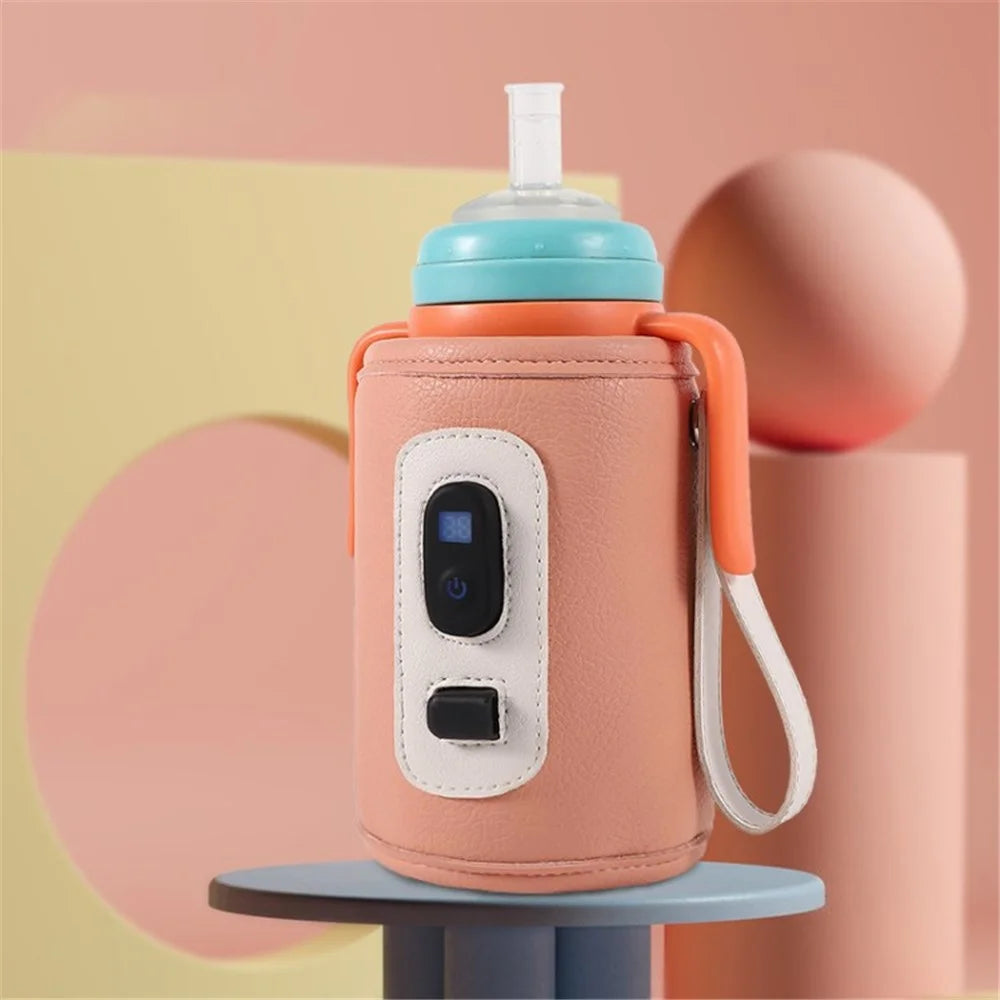 Baby Food Heater Warmer Baby Defrost Warmer Accurate Temperature Control for Breastmilk Formula - Pink - 1