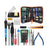 Soldering Iron Kit 60W 220V Adjustable Temperature Soldering Gun Welding Tool with Digital Multimeter - CN Plug - 1