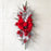 Christmas Wreath LED Lighted Xmas Garland Christmas Indoor Outdoor Decoration for Front Door Christmas Party - Red - 1