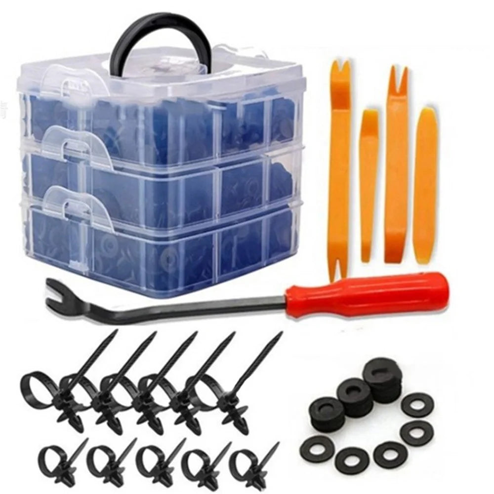 620Pcs Bumper Retainer Clips Car Plastic Rivets Fasteners Push Retainer Door Panel Trim Clips Kit - 1