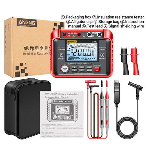 ANENG MH13 Megohmmeter High-pressure Megometro Digital Insulation Resistance Ohm Tester Meter - 1