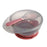 Portable Suction Baby Feeding Bowl with Lid Spoon Infant Tablewares Set Kids Eating Supplies (BPA-Free, NO FDA Certificate) - Pink - 1