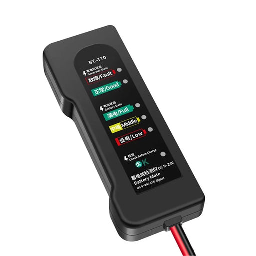 ANENG BT-170 12V Battery Tester 6-LED Car Failure Tester Battery Checker for Car Truck Motorcycle - 1