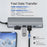 8 in 1 Multi-Port USB Type-C Hub NVME SATA M.2 Multi-function Hub Type-C Docking Station - 4
