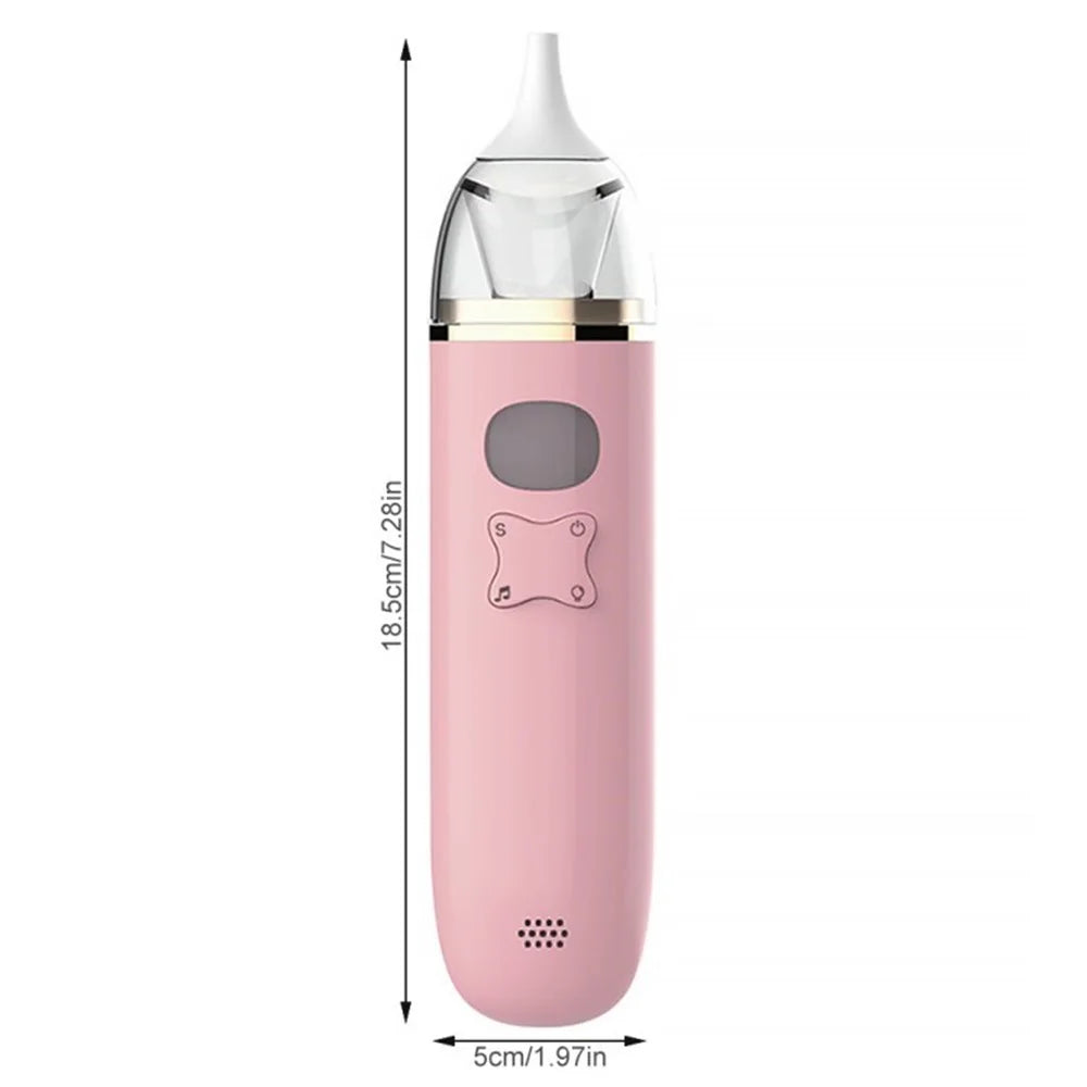 Infant Nasal Aspirator Baby Silicone Electric Nose Aspirator Baby Nose Sucker Automatic Nose Cleaner - Pink - 1