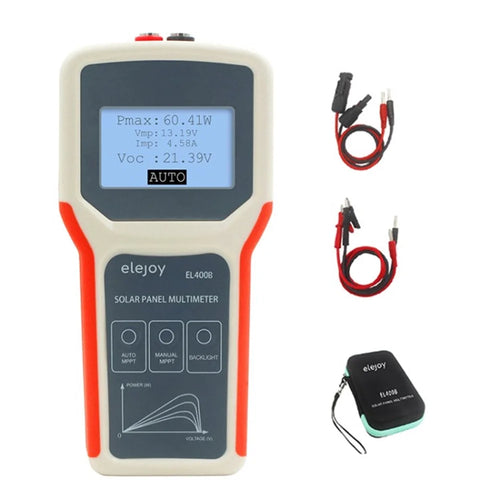 ELEJOY Solar Panel Tester Auto / Manual MPPT Photovoltaic Panel Multimeter Testing Power Meter Tool - EL400B - 1