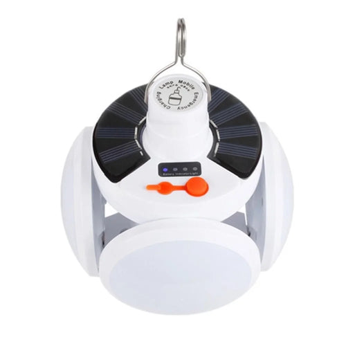 Solar Camping Lantern 2400mAh Rechargeable Tent Lamp Remote Control LED Football Light Portable Survival Light - 1