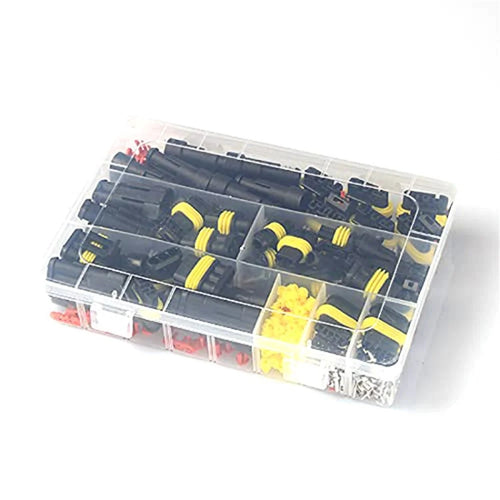 Waterproof Car Cable Connector Set Automotive Electrical Wire Connector Plug Kit 1 / 2 / 3 / 4 Pin Connectors Male and Female - 352 pcs / set - 1