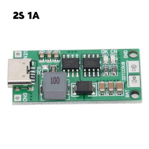 2S / 3S / 4S Charging Module Battery Charging Board Type-C Step-Up Boost Module 18650 Lithium Battery Charger Module -  2S 1A - 1