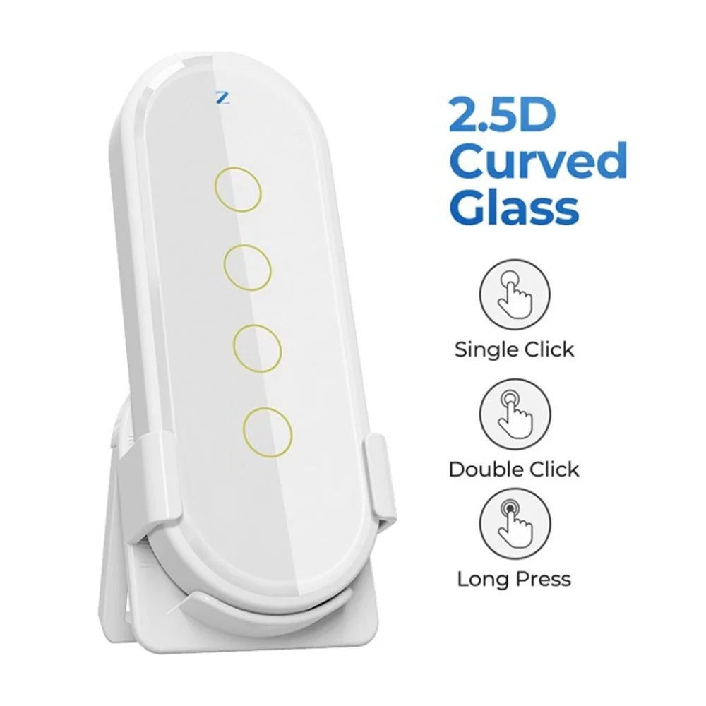SMATRUL Tuya ZigBee Wireless Switch App Smartphone Remote Control Wall Light Switch - White - 1