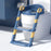 Potty Training Seat Baby Toddler Adjustable Toilet Chair with Anti-Slip Pads Ladder - Blue - 1