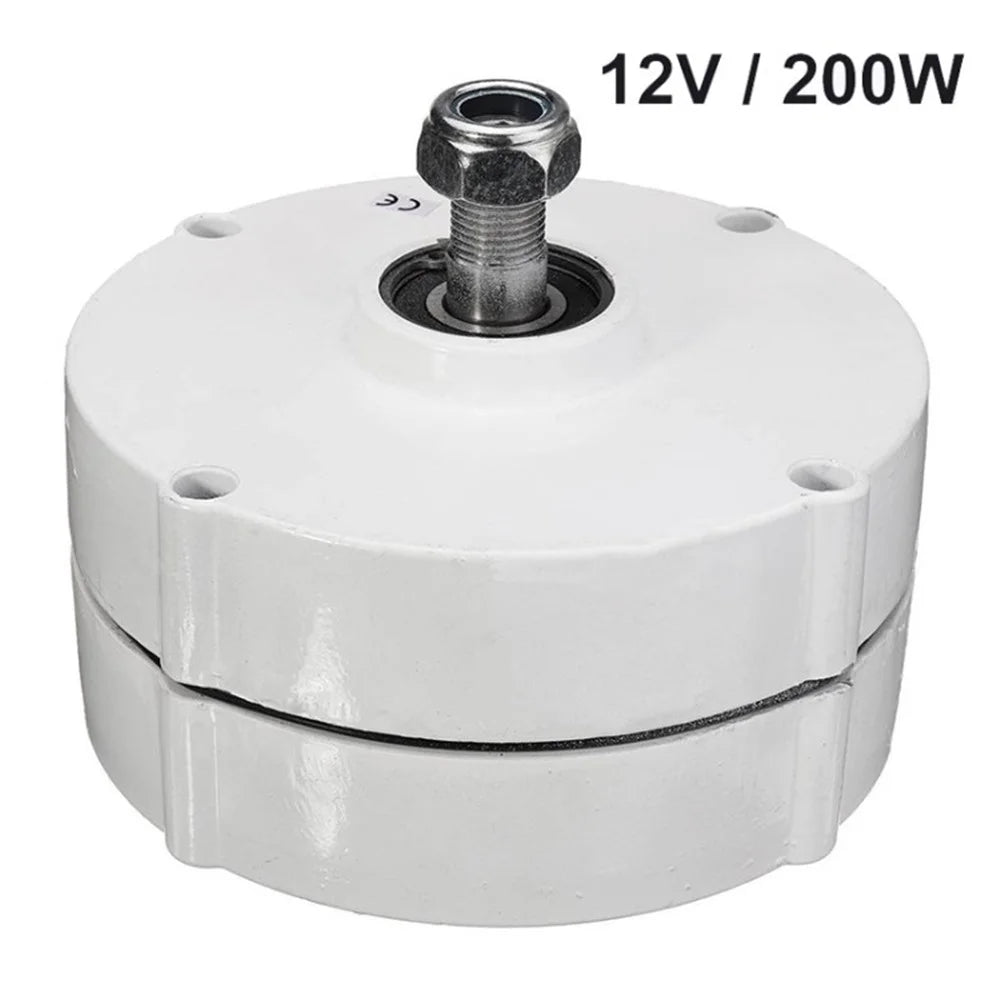 Permanent Magnet Generator 12V / 24V 100W / 200W High Efficiency 3-Phase Electric AC Alternator - 200W / 12V - 1