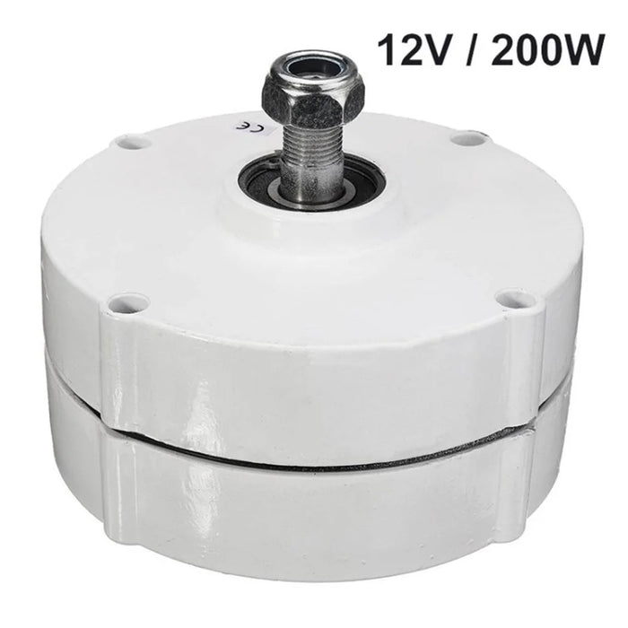 Permanent Magnet Generator 12V / 24V 100W / 200W High Efficiency 3-Phase Electric AC Alternator - 200W / 12V - 1