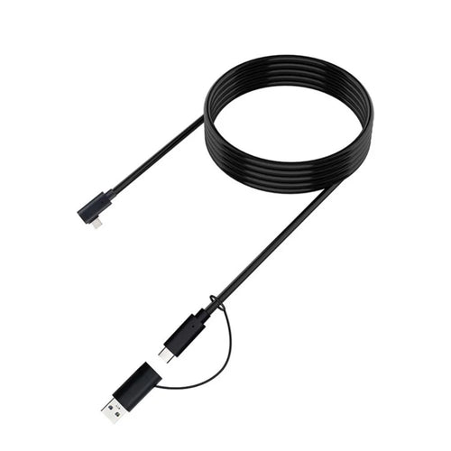 HIBLOKS 5m Link Cable High Speed Data Transfer Charging Cord VR Accessories for Oculus Quest 2 Pico 4 VR Headset - Black - 1