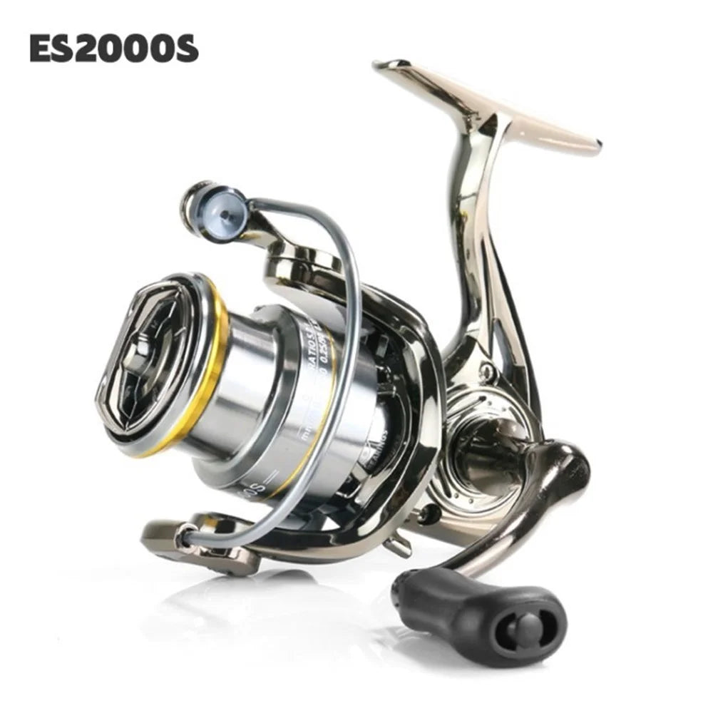 DEUKIO Outdoor Fishing Reel Full Metal 5+1BB 5.2:1 Spinning Wheel - ES2000S / Single Arm - 1