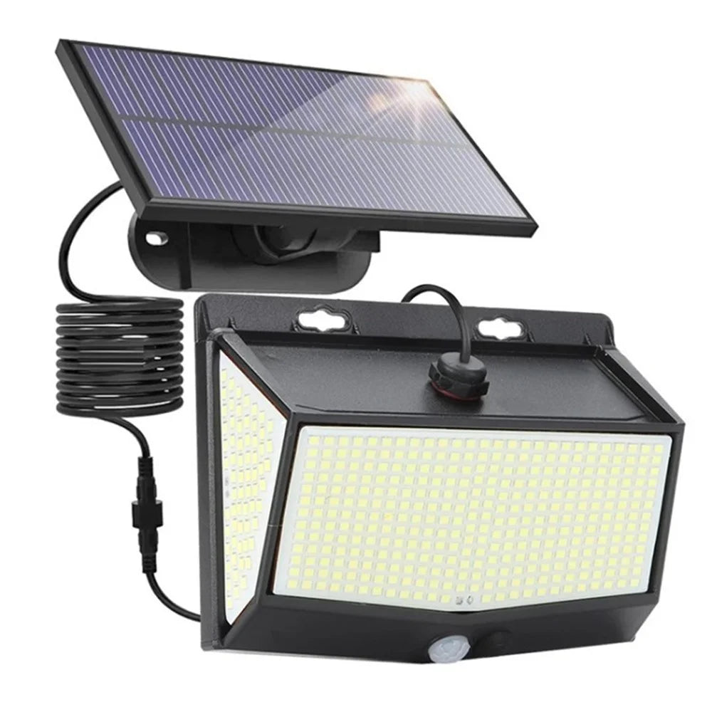 468-LED Outdoor Solar Lights Waterproof Separated Motion Sensing Wall Light for Garden Backyard Patio Yard - 1
