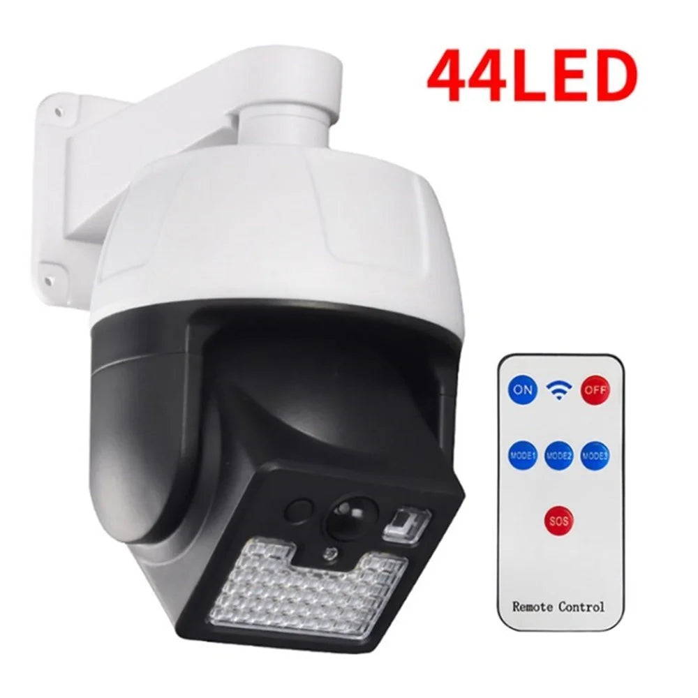 Solar Fake Security Camera LED Light Motion Sensor Outdoor Garden Yard Lamp - 44-LED - 1