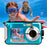 HD368 Underwater Camera Full HD 2.7K 48MP 16X Digital Zoom Dual Screen Waterproof Digital Camera for Snorkelling - Red - 3