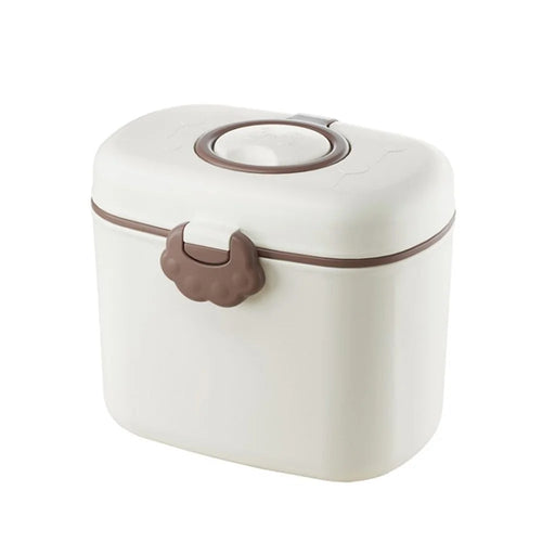 12x9.5x10.5cm Baby Formula Dispenser Portable Travel Milk Power Storage Container (BPA-Free, NO FDA Certification), Size: L / 12x9.5x10.5cm- White - 1