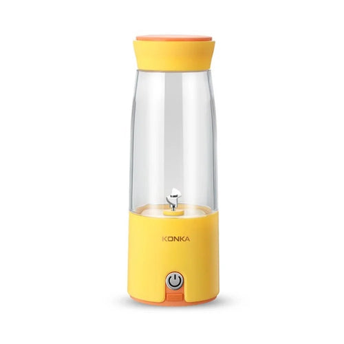 KONKA Fruit Juicer Wireless Portable Blender Smoothie Maker for Home and Office (BPA-free, without FDA Certificate) - Yellow - 1