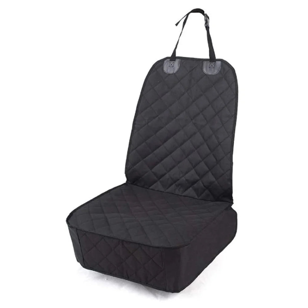 SME031 Waterproof Oxford Cloth Scratch Resistant Pet Dog Car Front Seat Cover - Black - 1