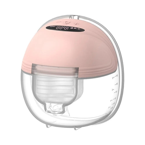 S21 Wearable Electric Breast Pump Portable Hands-free Breastfeeding Milk Extractor - Pink - 1