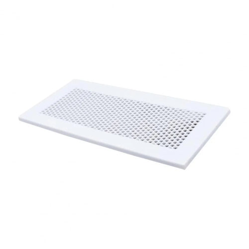 Floor Vent Cover Silicone Floor Register 4×10in Rectangle Vent Cover for Home Wall Ceiling Catch Debris Hair - White - 1