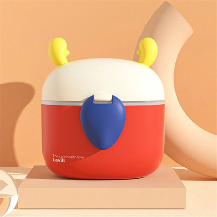 400ml Baby Formula Dispenser Portable Milk Powder Container Storage Box (BPA-free, No FDA Certificate) - Red - 1