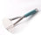 Manual Potato Masher Stainless Steel Vegetable Fruit Masher Presser (No FDA Certification, BPA Free) - Silver+Cyan Handle - 1