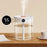 1.4L Double Nozzle Air Humidifier with LCD Display Night Light Ultrasonic Quiet Home Office Humidifier - White - 1