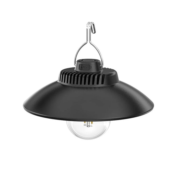 Portable Retro Tent Lamp Waterproof Multi-functional Rechargeable Camping Light for Outdoor - Warm Light - 1