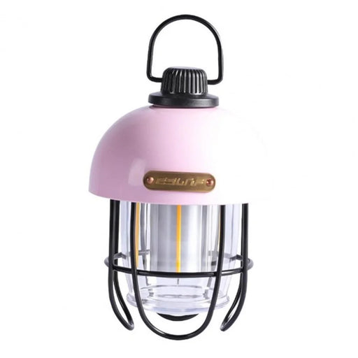 ESLNF USB Camping Light Retro LED Emergency Tent Lamp Campsite Lantern Outdoor Camping Hiking Fishing Night Light - Pink - 1