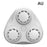 Electronic Rat Repellent 3-Horn Ultrasonic Mouse Pest Control Repeller - White / AU Plug - 1
