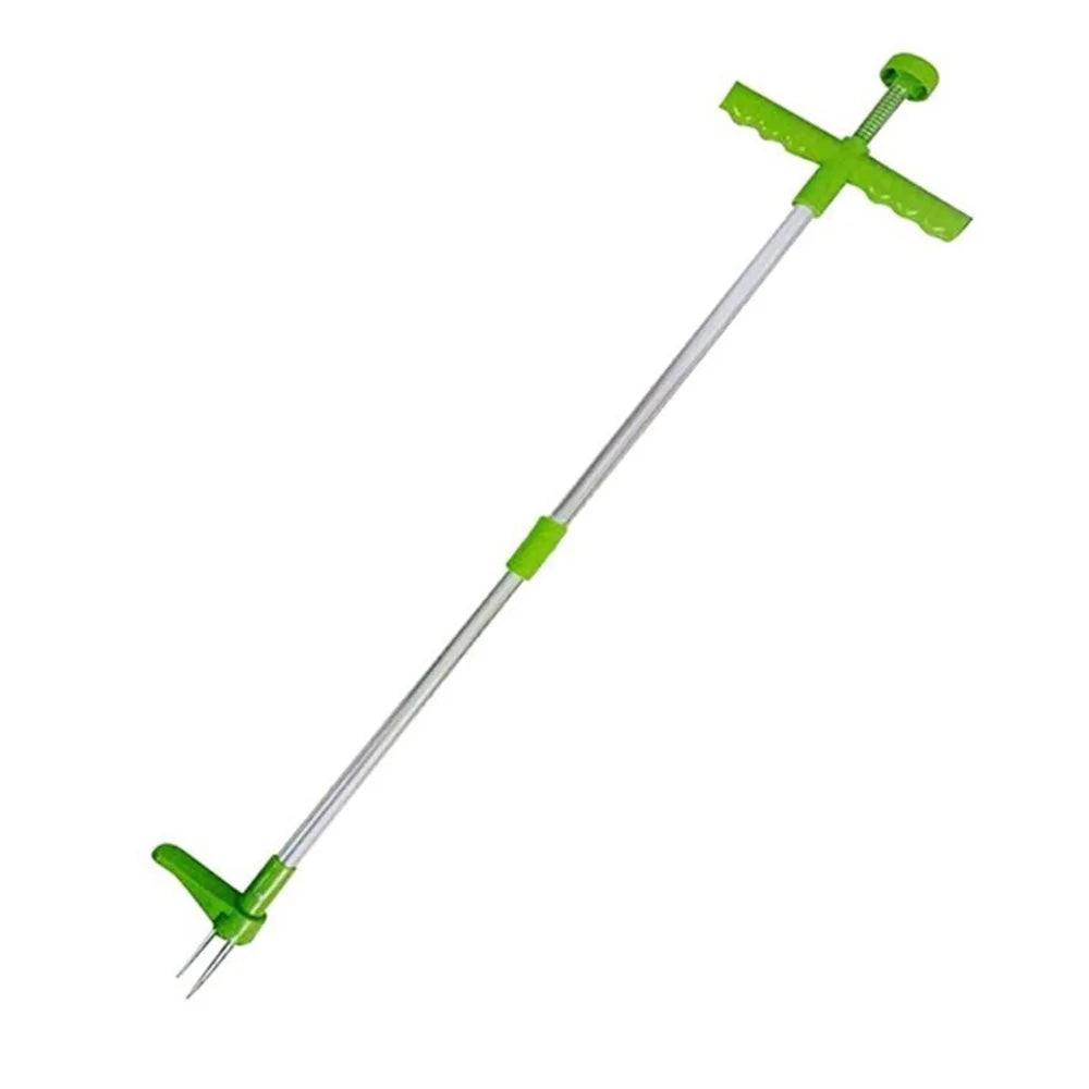 1046 Detachable Lawn Yard Weeder Long Handle Weed Root Remover Gardening Tool - Green - 1