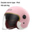 AGVE Safety Helmet Winter Warm Electric Motorcycle Helmet Dual Visor Full Face with Sun Shield for Men Women - Pink - 1