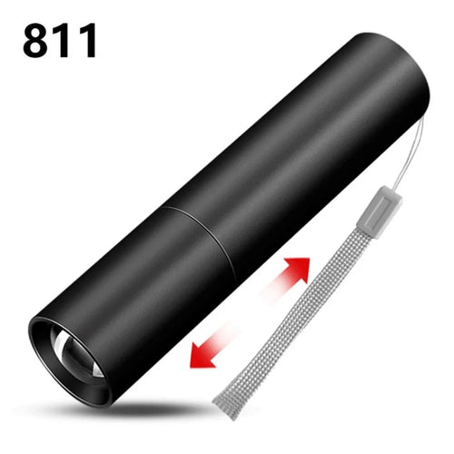 LED Flashlight Mini Portable Rechargeable Flashlight for Outdoor Fishing Camping - Style A / 811 - 1