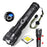LIYINGYAN LED Flashlight Aluminum Alloy Telescopic Zoomable Flashlight - Black - 1