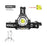 XHP90 LED Headlamp USB Rechargeable Outdoor Powerful USB Headlight - Black - 1