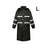 Rain Cape with Hood Dual Layer Long Raincoat Reflective Emergency Poncho for Outdoor Work - Black / L - 1