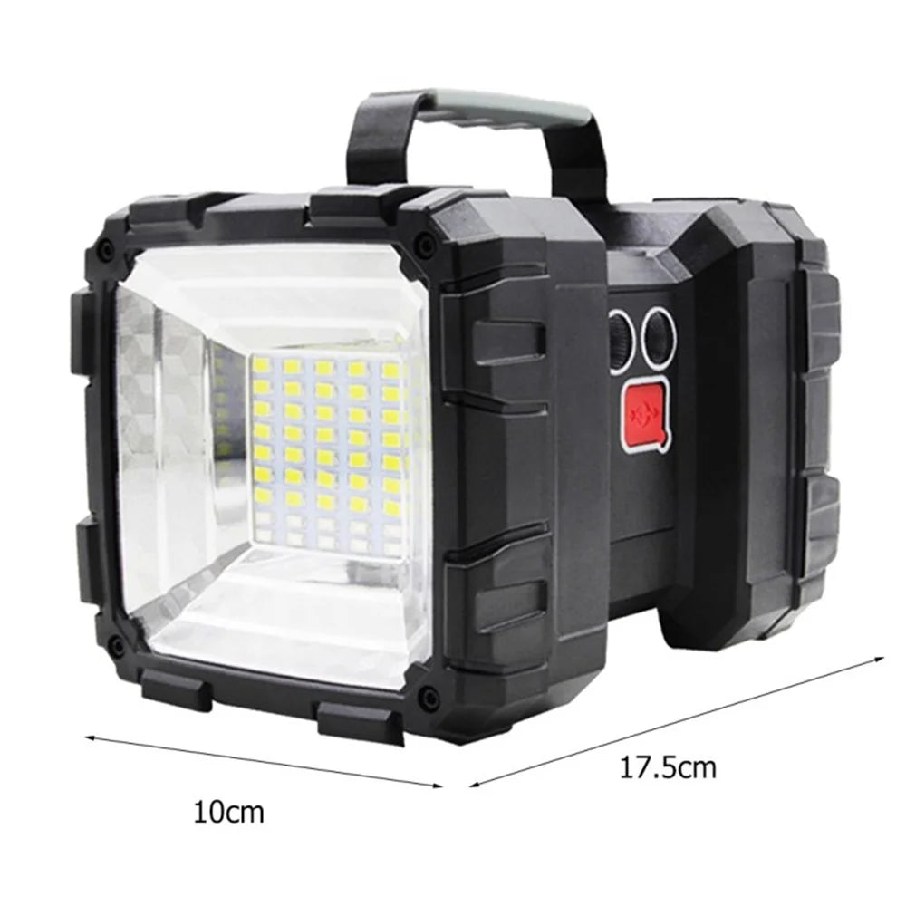 Outdoor LED Rechargeable Flashlight Portable Waterproof Double Head Spotlight - W844 - 1