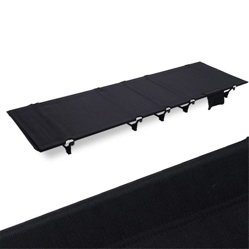 Camping Cot Sleeping Cot Portable Folding Bed for Camping Outdoor Travel - Black - 1