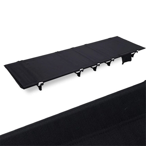 Camping Cot Sleeping Cot Portable Folding Bed for Camping Outdoor Travel - Black - 1