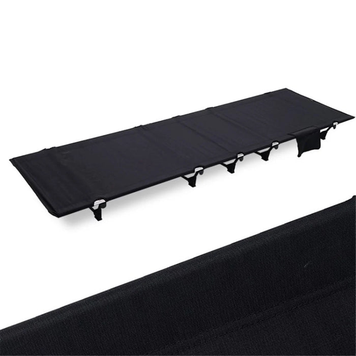 Camping Cot Sleeping Cot Portable Folding Bed for Camping Outdoor Travel - Black - 1