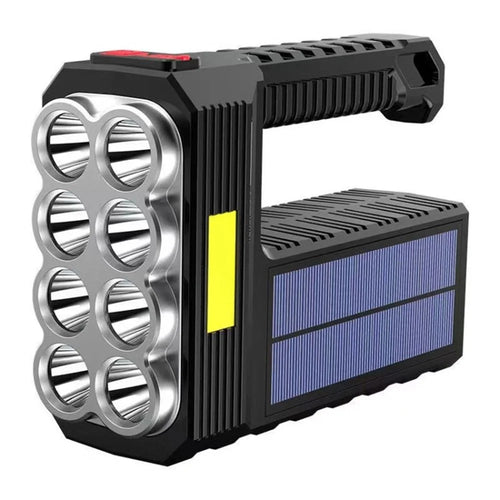 Portable Solar Searchlight Outdoor USB Rechargeable Super Bright Flashlight - 1