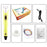 USB Powered Second Generation 3D Printing Pen Kids DIY Drawing Toy - Yellow - 1