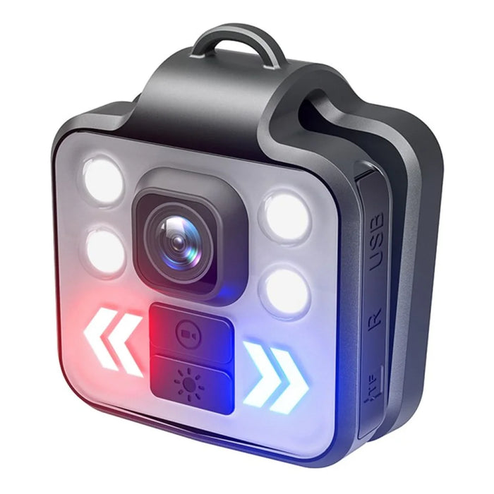 Collar Clip Sports Camera Portable Outdoor Mini Recording Camera with LED Flashlight - 1